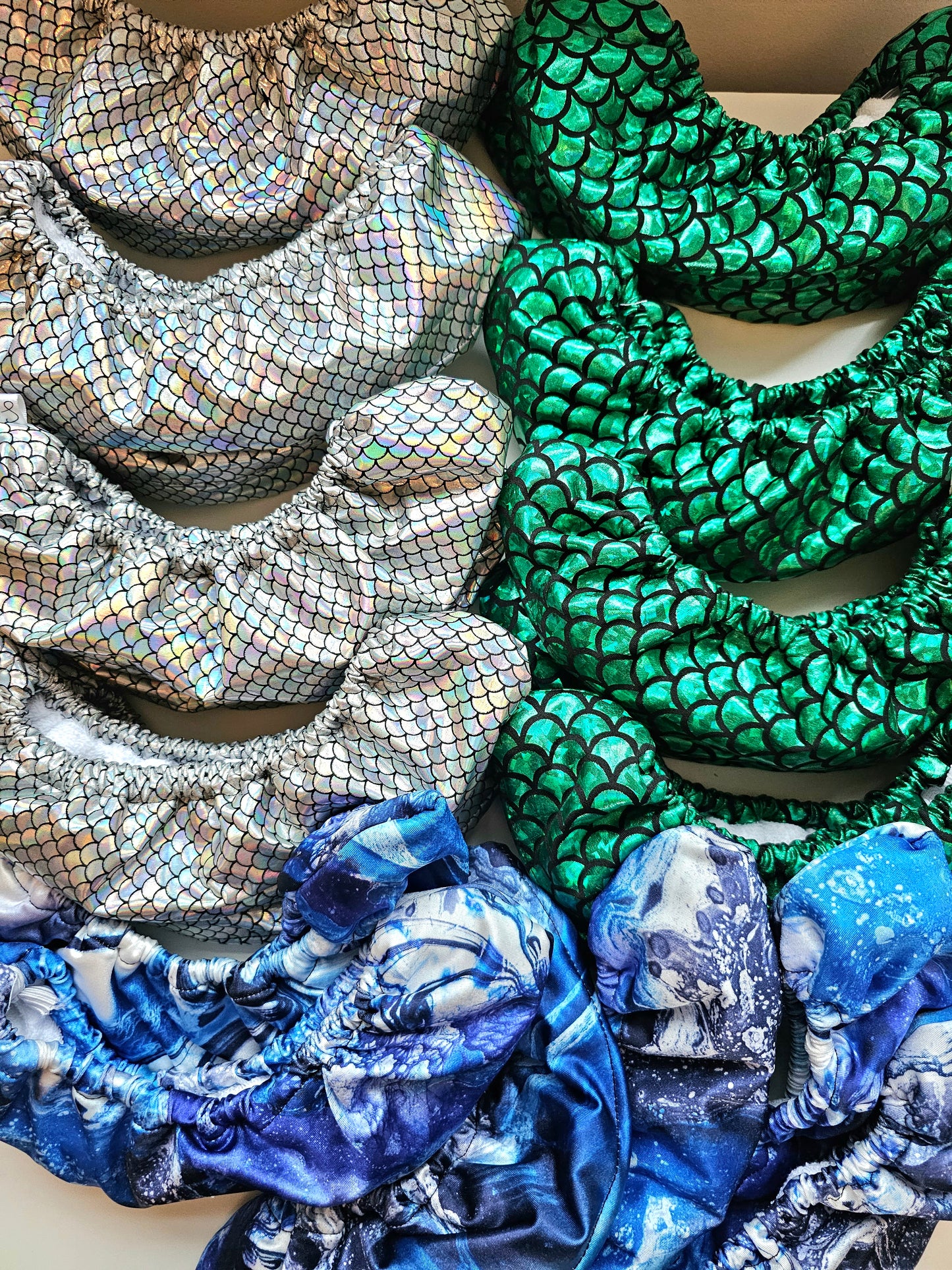 Green Mermaid Ice Skate Soakers