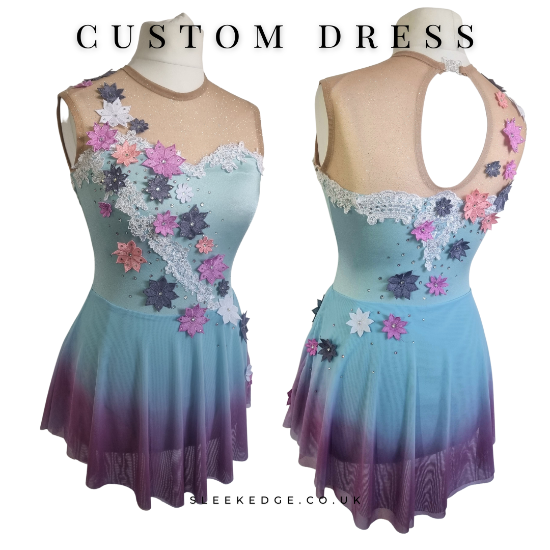 Custom figure top skating dresses