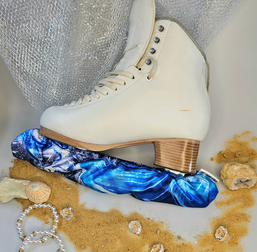 Ocean Blue Ice Skate Soakers