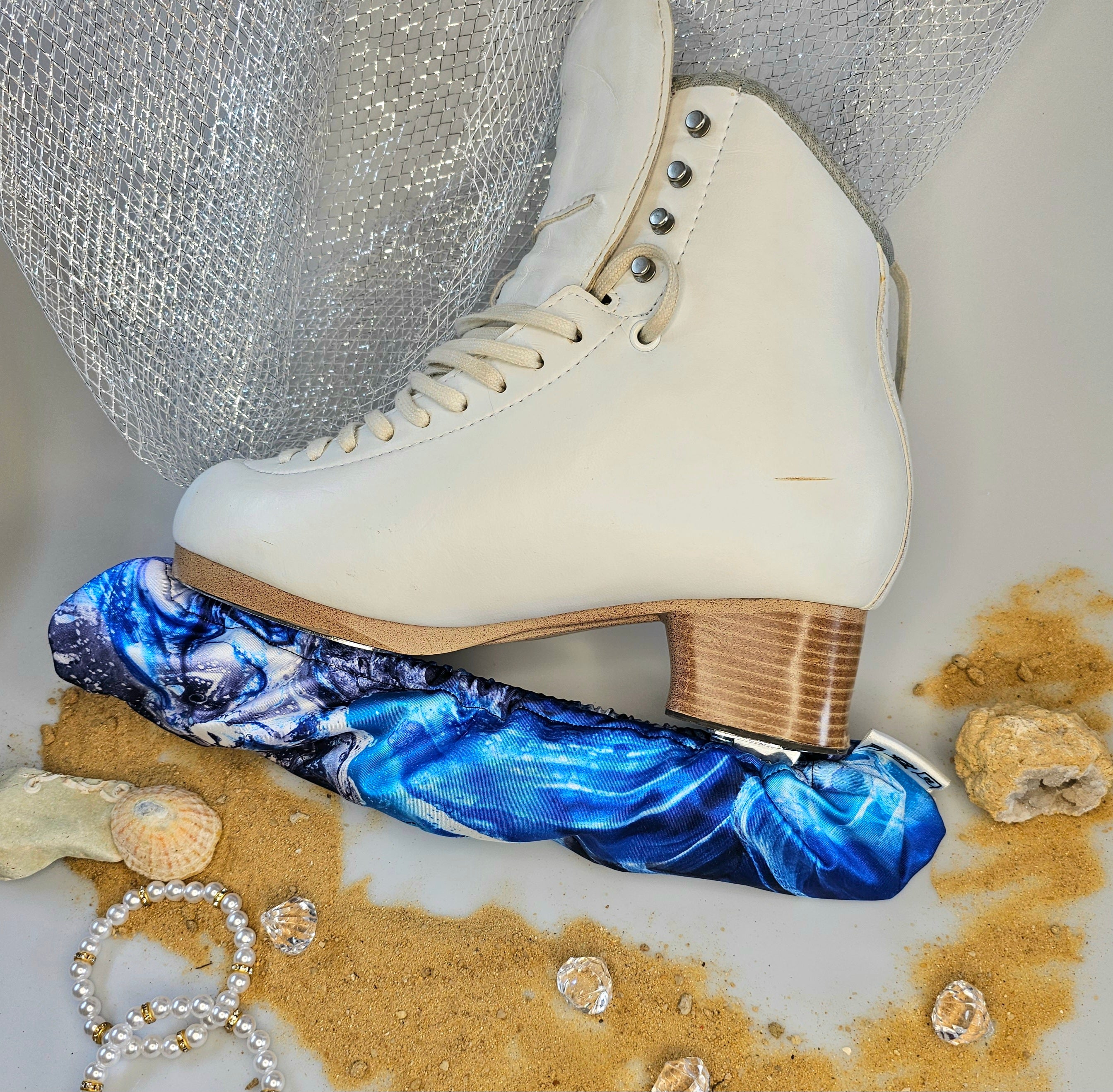Ocean Blue Ice Skate Soakers