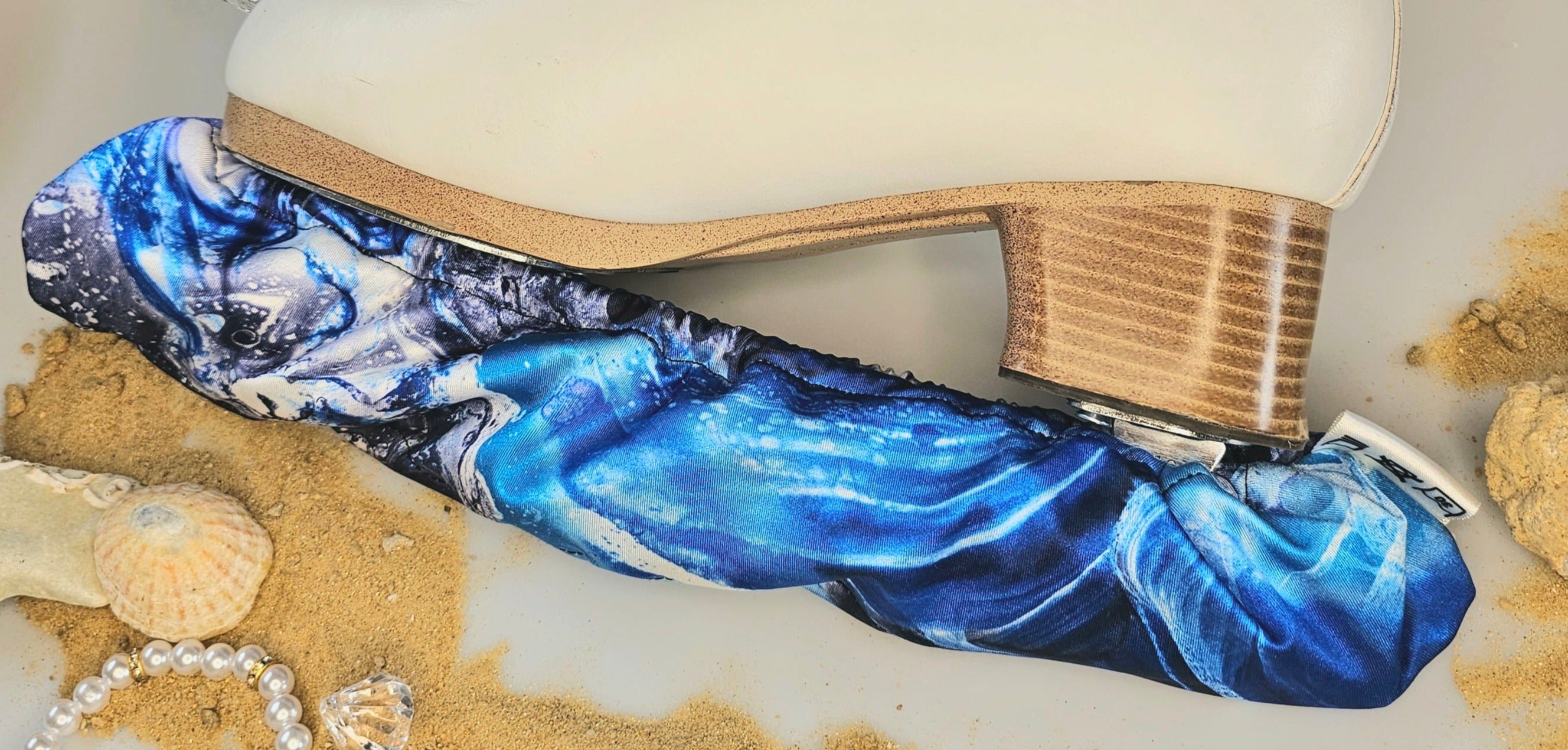 Ocean Blue Ice Skate Soakers