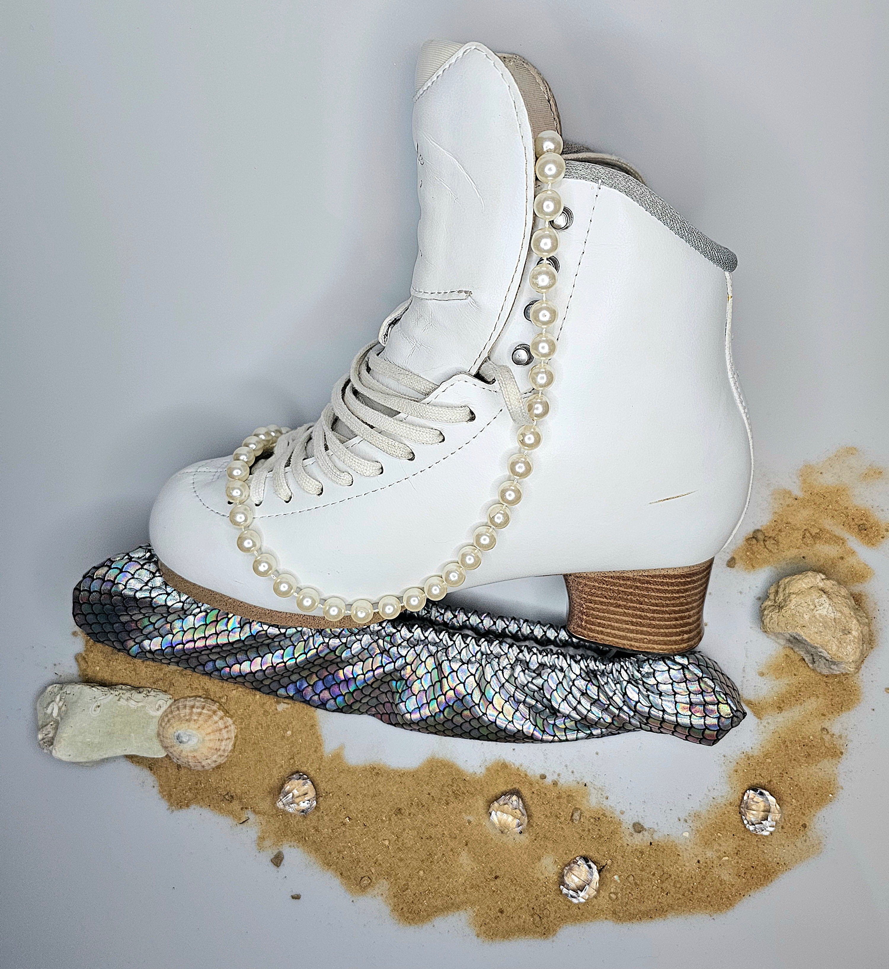 Silver Mermaid Ice Skate Soakers