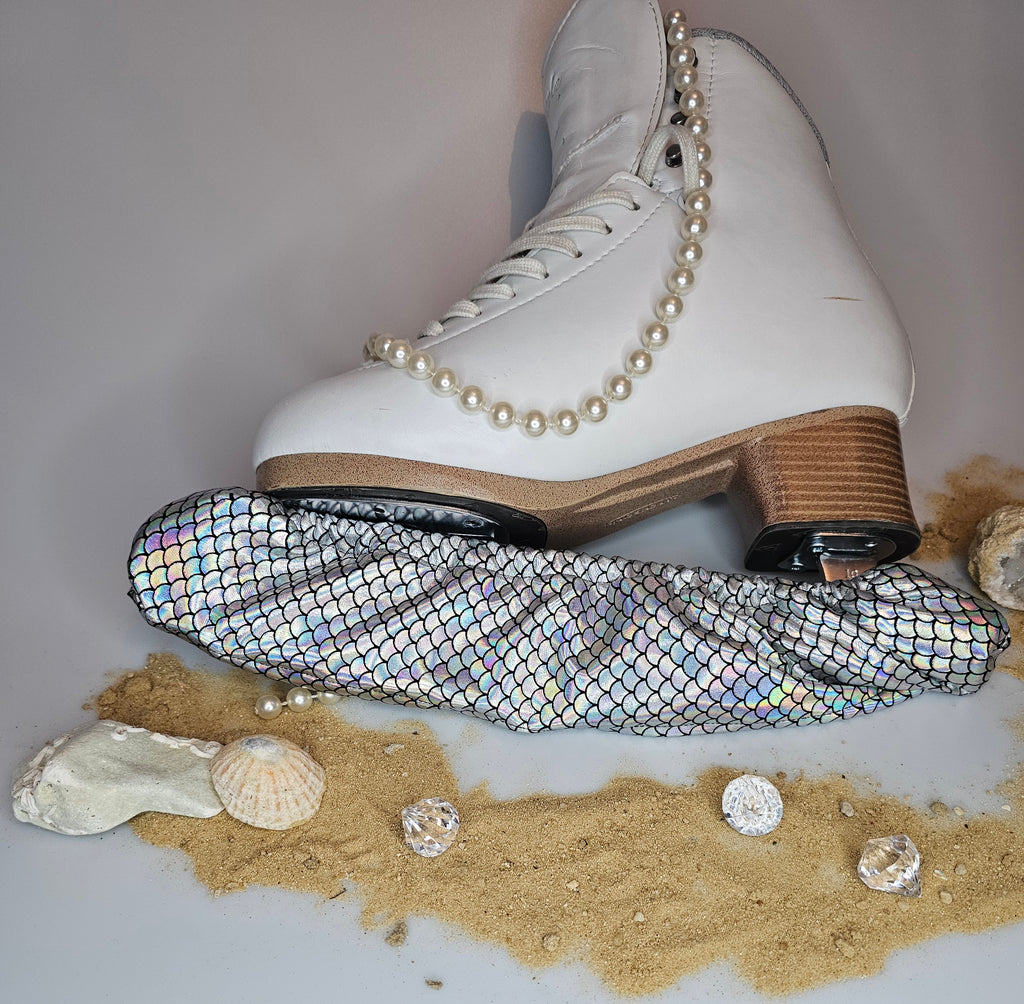Silver Mermaid Ice Skate Soakers