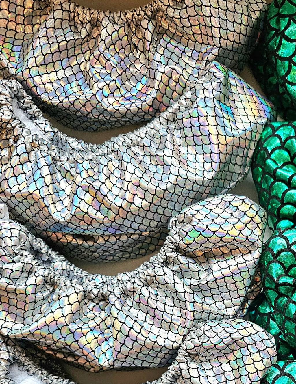 Silver Mermaid Ice Skate Soakers