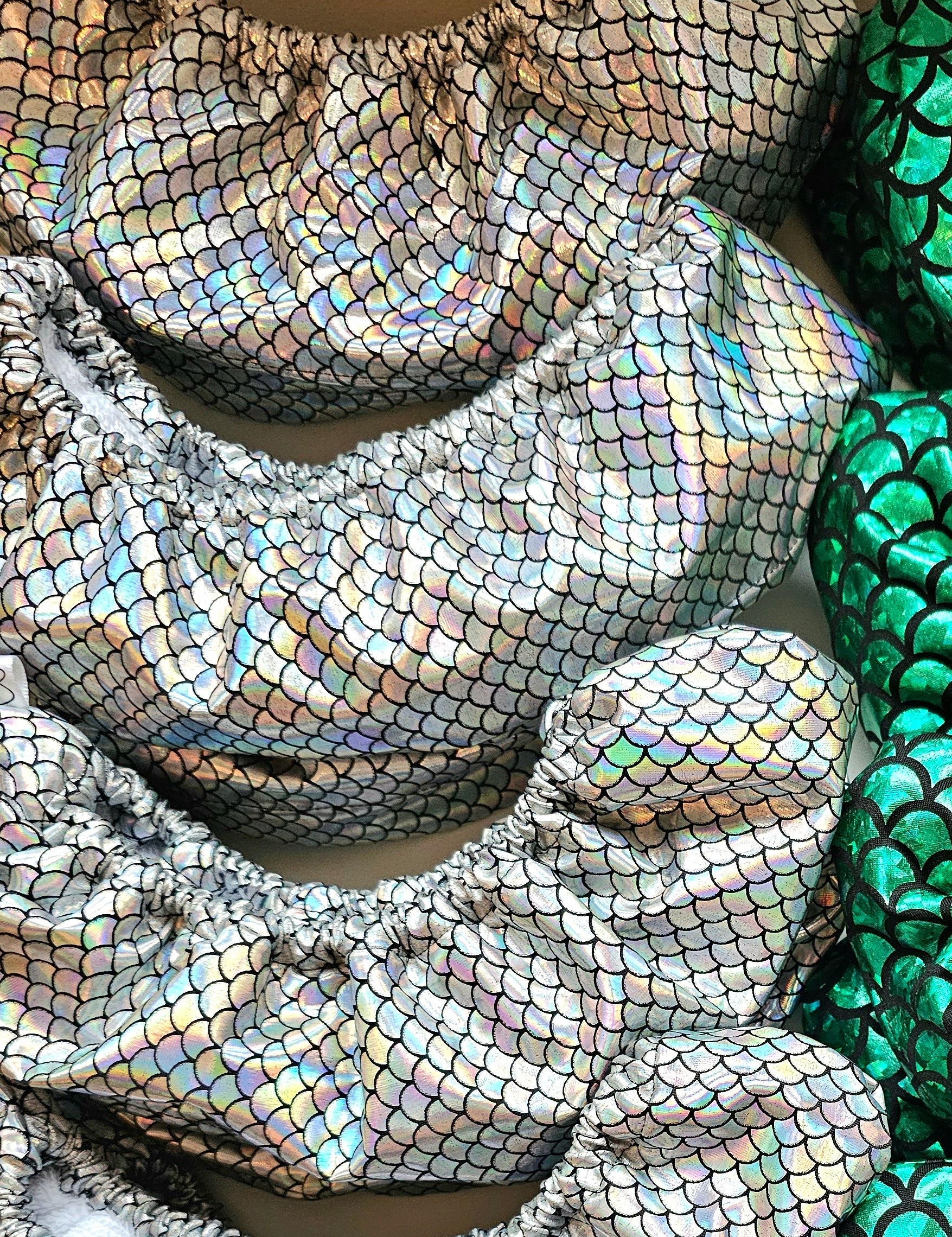 Silver Mermaid Ice Skate Soakers