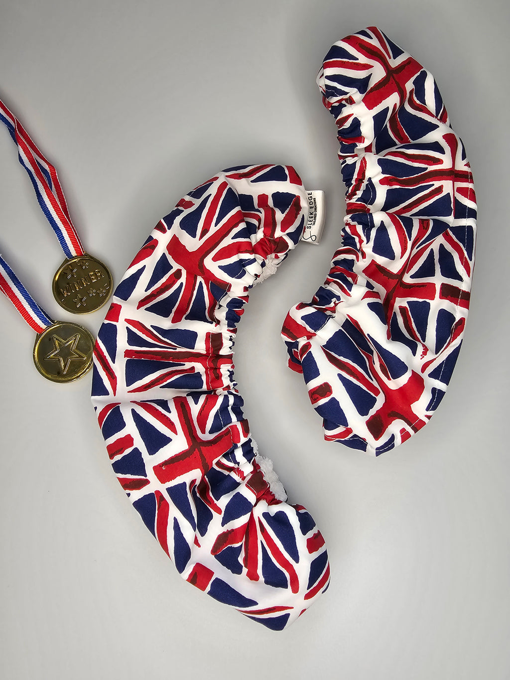 Union Jack Ice skate soakers, Flag Ice Skate soakers, Blade Covers