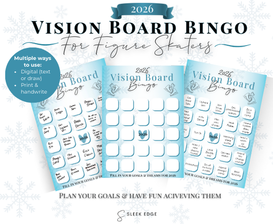 2026 Vision Board Bingo Card