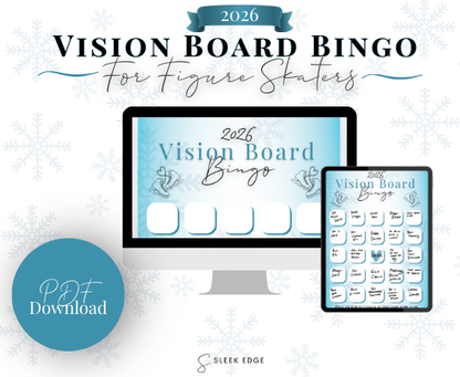 2026 Vision Board Bingo Card