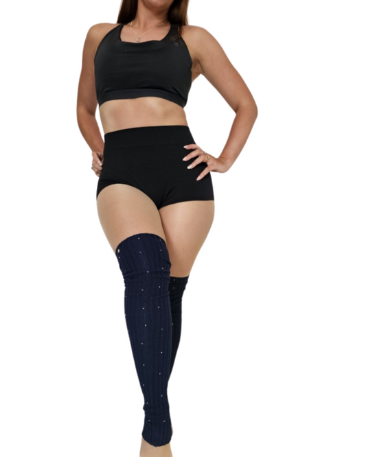 Rhinestone Long Legwarmers