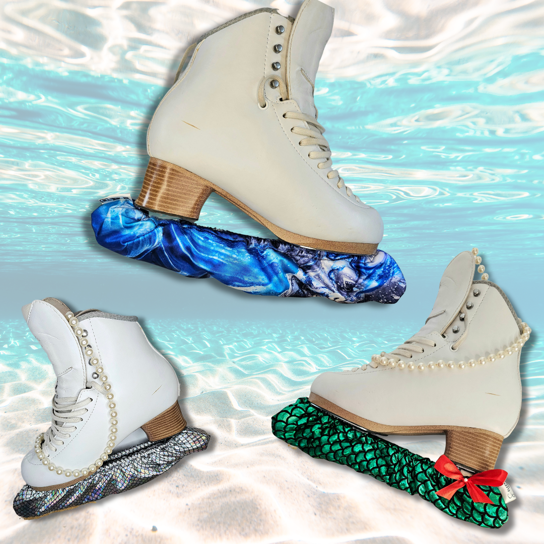 Ocean Blue Ice Skate Soakers