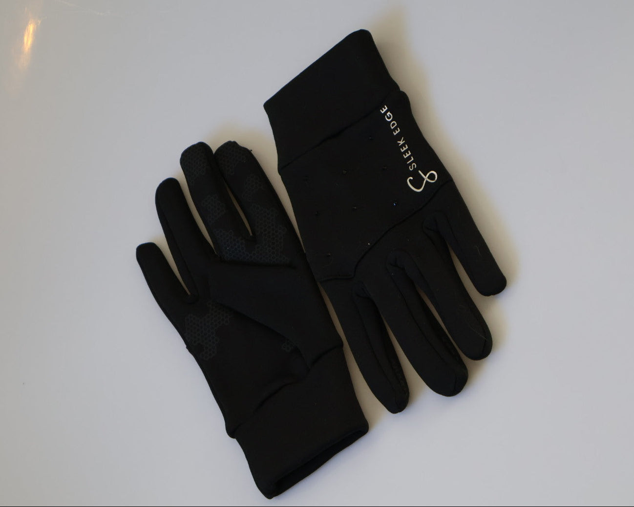 Figure Skate Gloves - Black Rhinestones