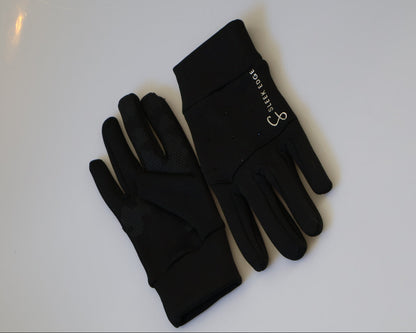 Figure Skate Gloves - Black Rhinestones