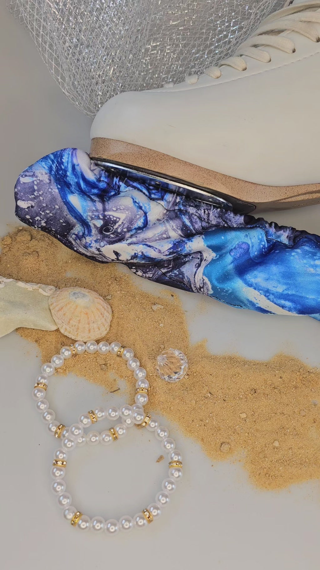 Ocean Blue Ice Skate Soakers