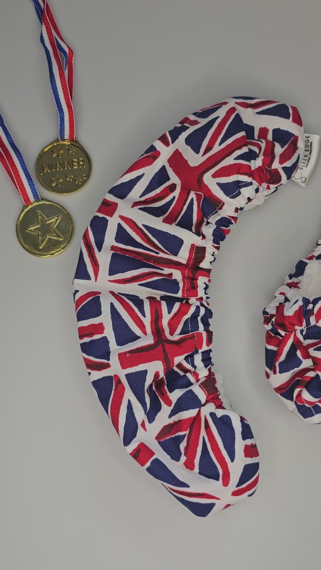 Union Jack Ice skate soakers, Flag Ice Skate soakers, Blade Covers